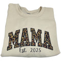 MAMA LEOPARD PRINT APPLIQUE CUSTOM YEAR