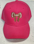 PINK FOOTBALL BOW HAT