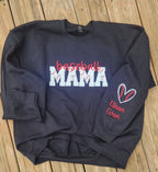 BASEBALL GLITTER MAMA TEE OR SWEATSHIRT