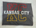 SPLIT KC 2 TONE EMBROIDERED KANSAS CITY TEE