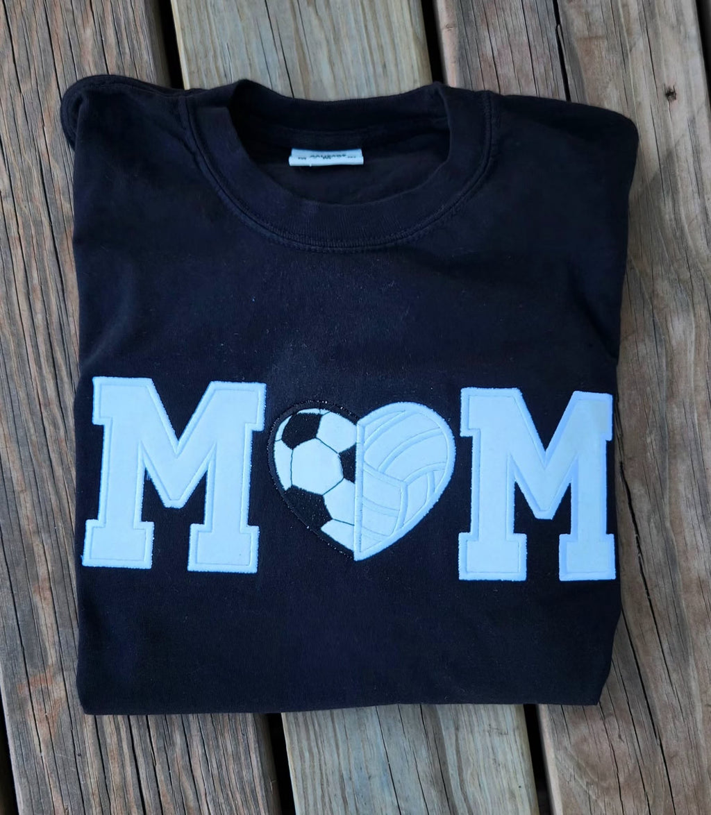SOCCER/VOLLEYBALL MOM TEE OR SWEATSHIRT