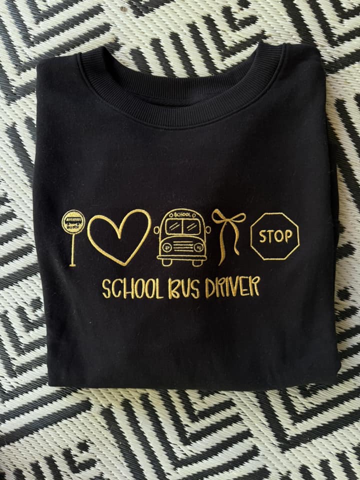 SCHOOL BUS DRIVER TEE OR SWEATSHIRT