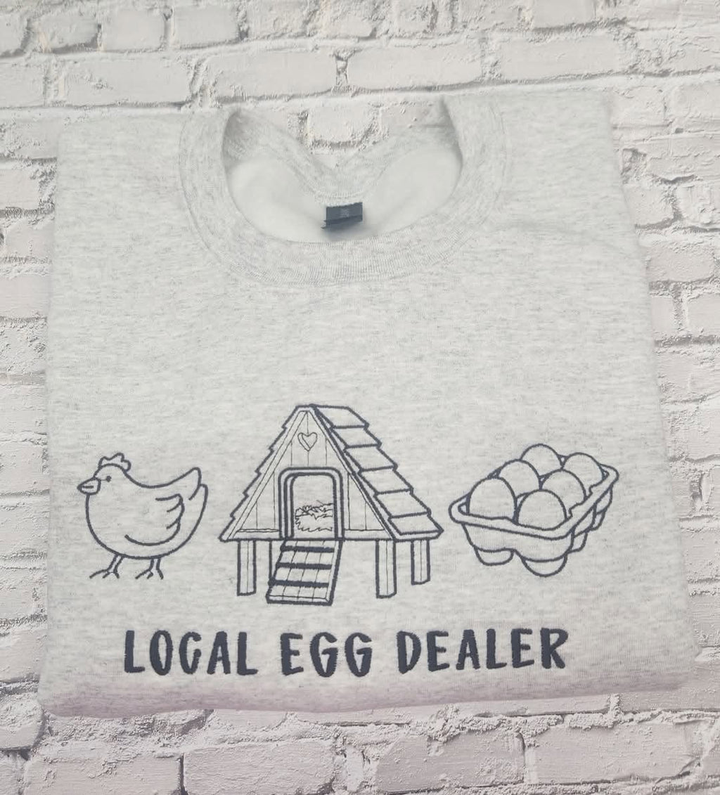 LOCAL EGG DEALER ICON TEE OR SWEATSHIRT