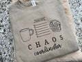 CHAOS COORDINATOR TEE OR SWEATSHIRT