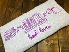 BOOK LOVER LINE ART TEE OR SWEATSHIRT