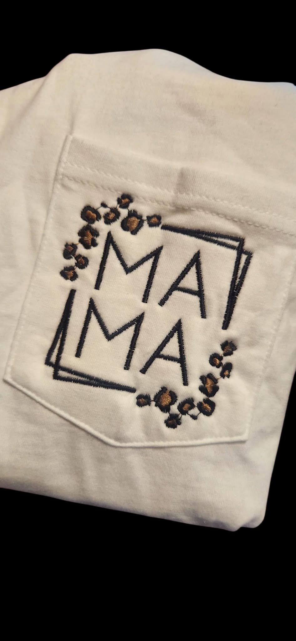 MAMA LEOPARD POCKET TEE