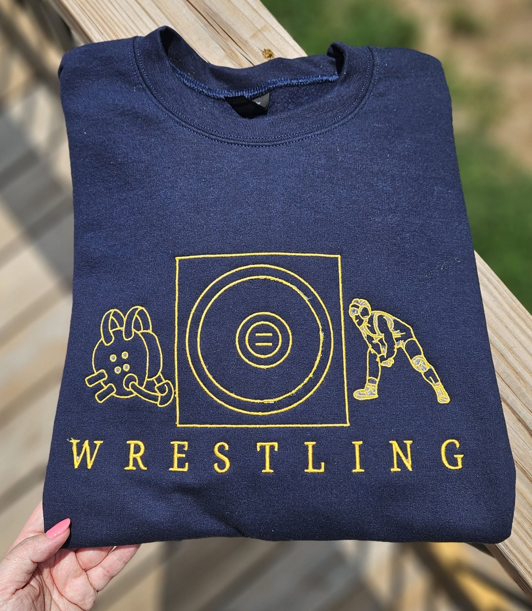 WRESTLING TEE OR SWEATSHIRT