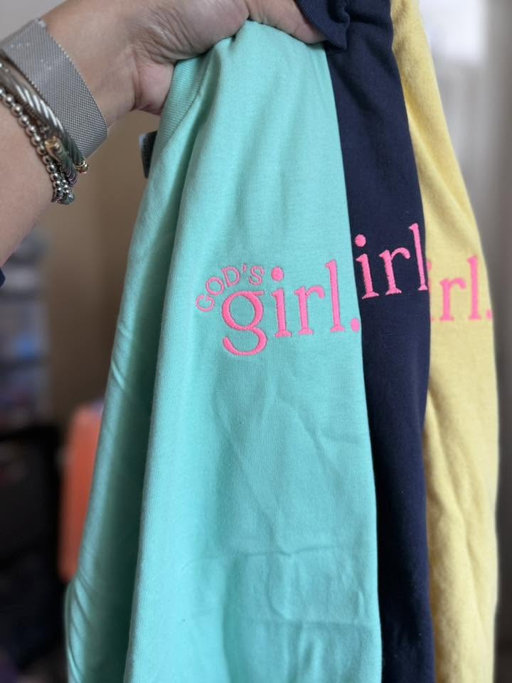 GOD'S GIRL TEE OR SWEATSHIRT