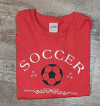 SOCCER BOW TEE OR SWEATSHIRT