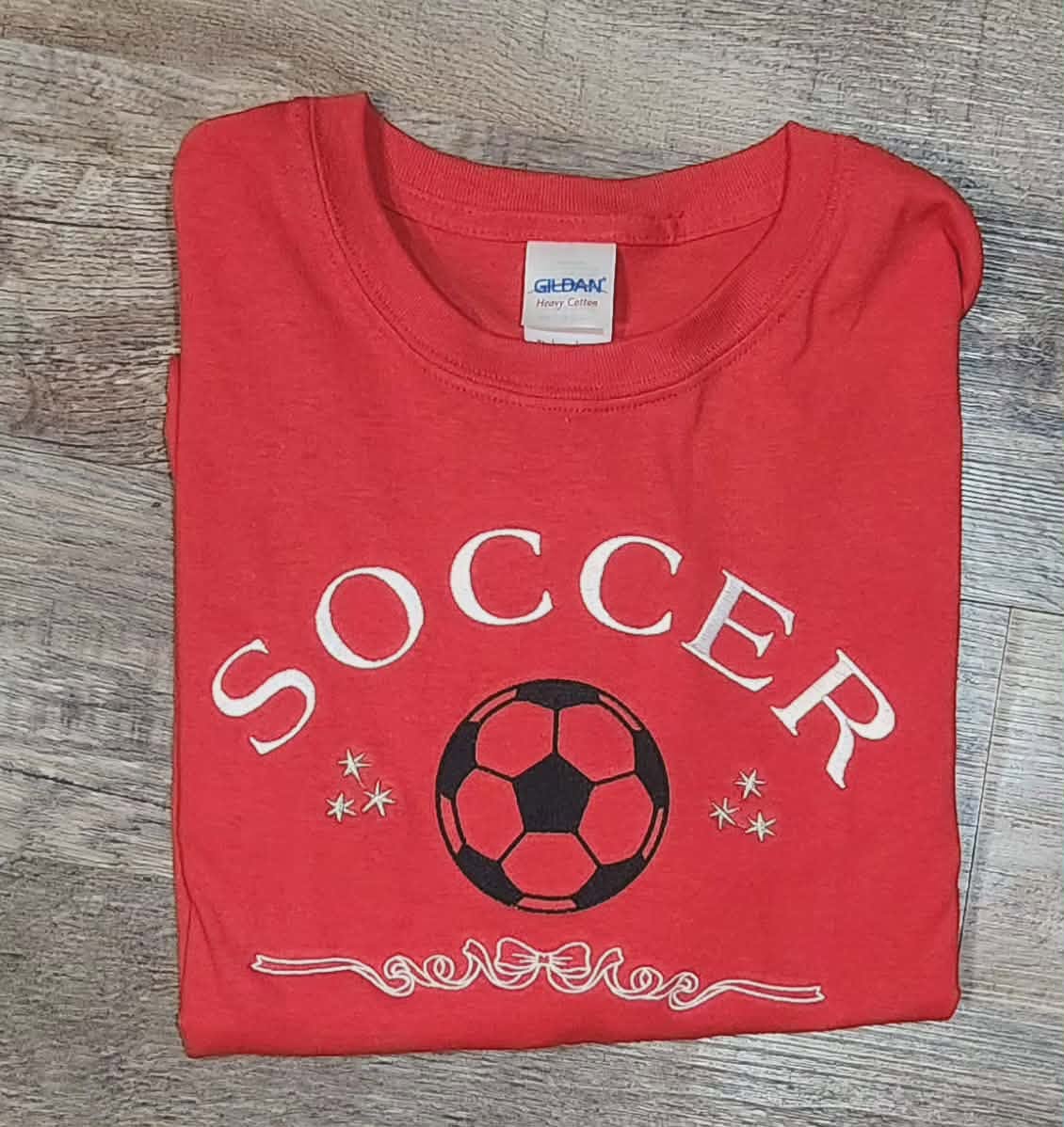 SOCCER BOW TEE OR SWEATSHIRT