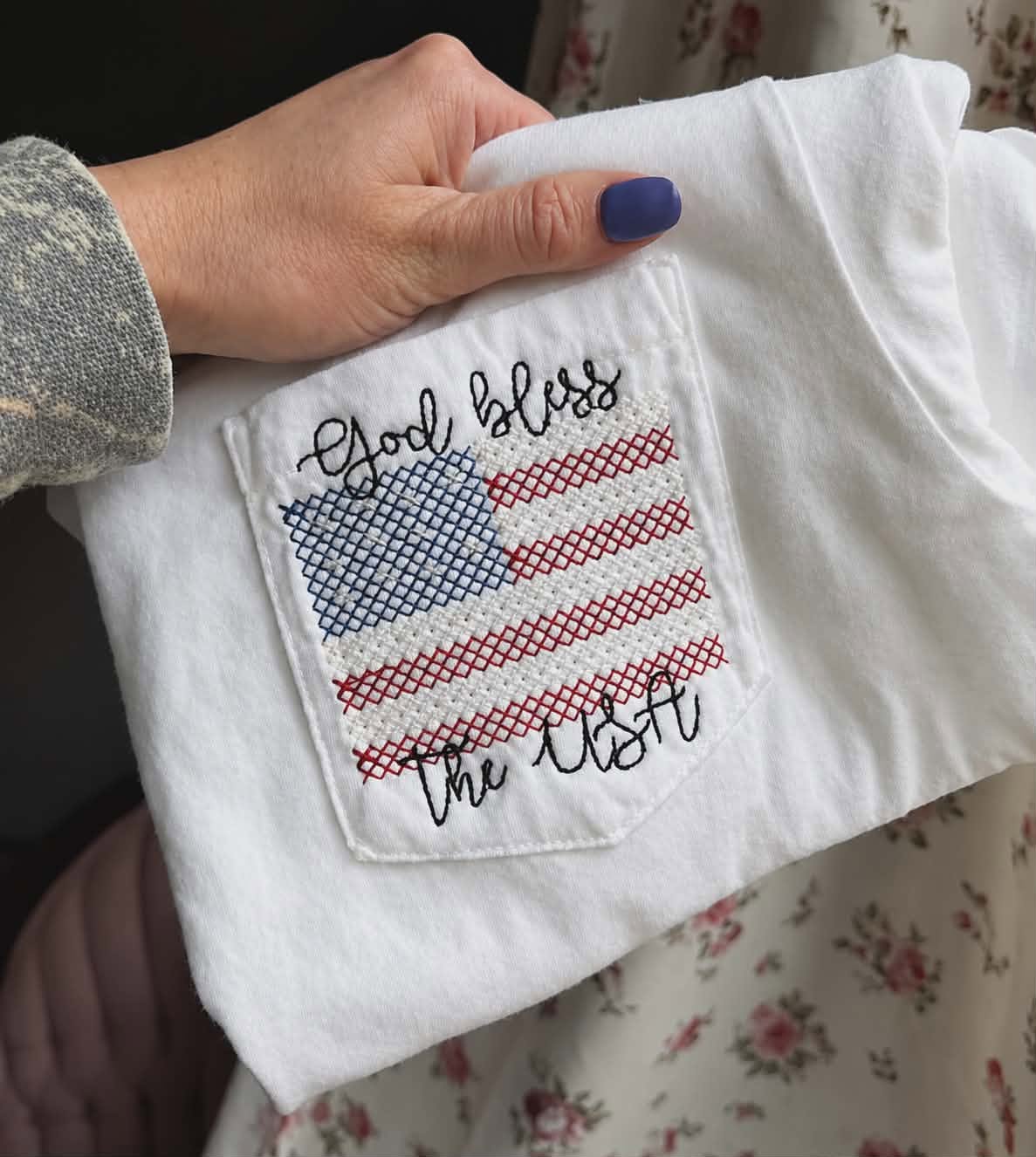 God Bless America Pocketed Tee