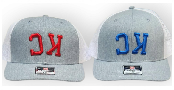 UPSIDE DOWN KC HAT CUSTOM THREAD COLOR